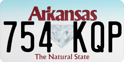 AR license plate 754KQP