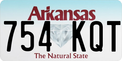 AR license plate 754KQT