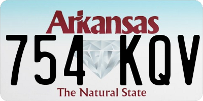 AR license plate 754KQV