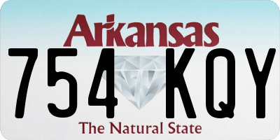 AR license plate 754KQY