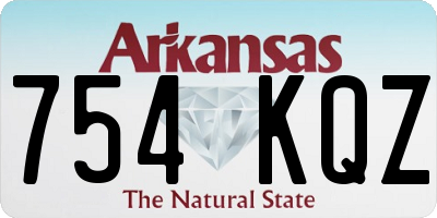 AR license plate 754KQZ