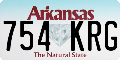 AR license plate 754KRG