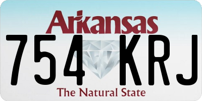 AR license plate 754KRJ