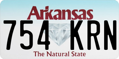 AR license plate 754KRN