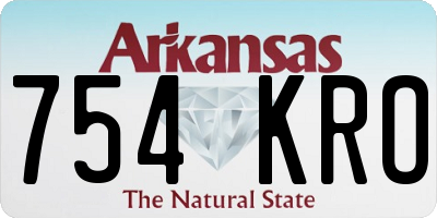 AR license plate 754KRO