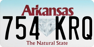 AR license plate 754KRQ