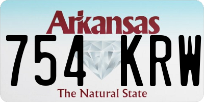 AR license plate 754KRW