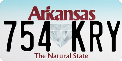 AR license plate 754KRY
