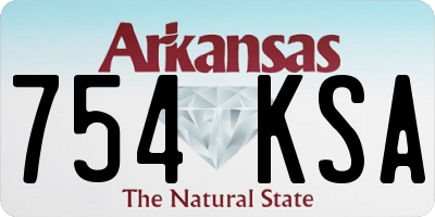 AR license plate 754KSA