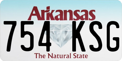 AR license plate 754KSG