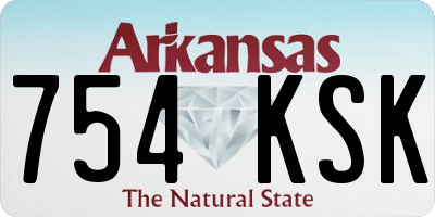 AR license plate 754KSK