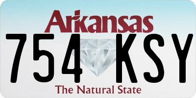 AR license plate 754KSY