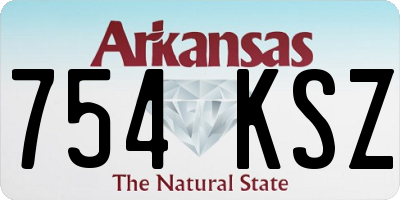 AR license plate 754KSZ