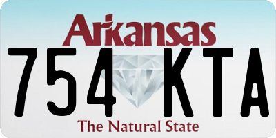 AR license plate 754KTA