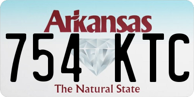 AR license plate 754KTC