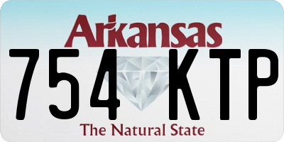 AR license plate 754KTP