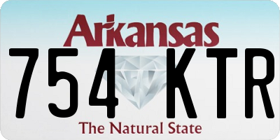 AR license plate 754KTR