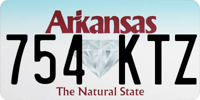 AR license plate 754KTZ