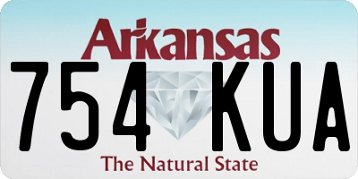 AR license plate 754KUA