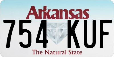AR license plate 754KUF