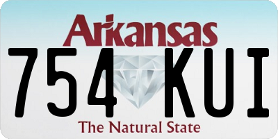 AR license plate 754KUI