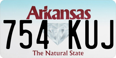 AR license plate 754KUJ