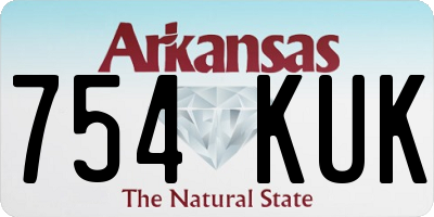 AR license plate 754KUK