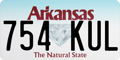 AR license plate 754KUL