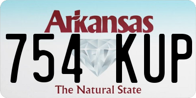 AR license plate 754KUP