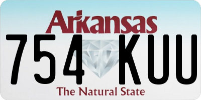 AR license plate 754KUU