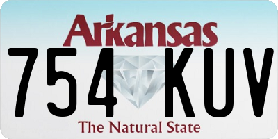 AR license plate 754KUV