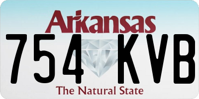 AR license plate 754KVB