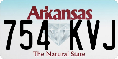 AR license plate 754KVJ