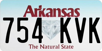 AR license plate 754KVK
