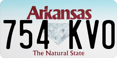 AR license plate 754KVO