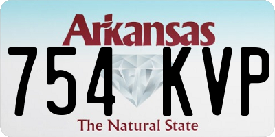 AR license plate 754KVP