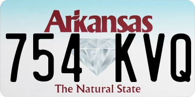 AR license plate 754KVQ