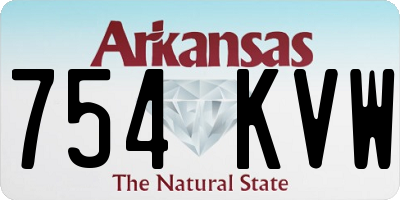 AR license plate 754KVW