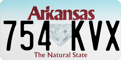 AR license plate 754KVX