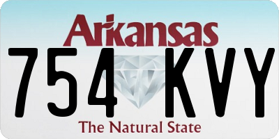 AR license plate 754KVY
