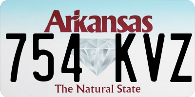 AR license plate 754KVZ