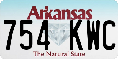 AR license plate 754KWC