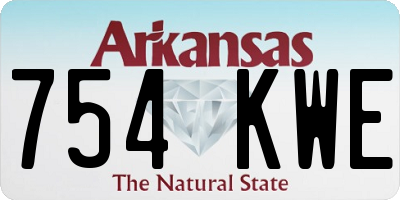 AR license plate 754KWE