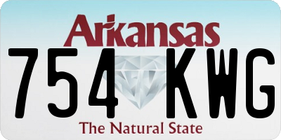 AR license plate 754KWG