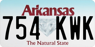 AR license plate 754KWK