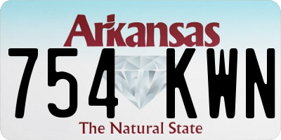 AR license plate 754KWN