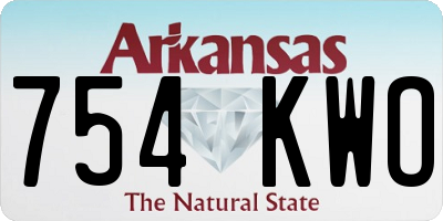 AR license plate 754KWO