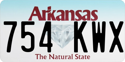 AR license plate 754KWX