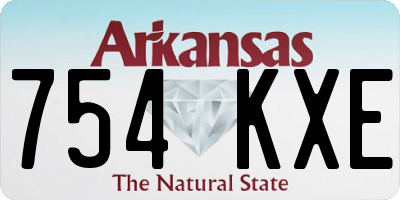 AR license plate 754KXE