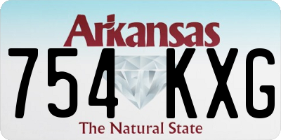 AR license plate 754KXG